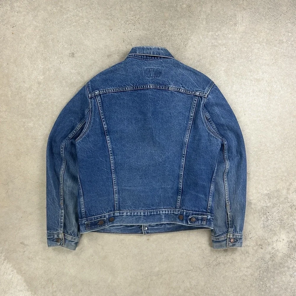 Vintage Levis Denim Jacket Size 42 Type 3 Trucker 70506-0216 Blue USA Made 80s